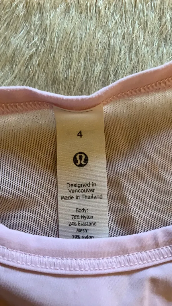 Lululemon Tank Top Women's 4 pink Stretch Yoga Gym Running - Image 2