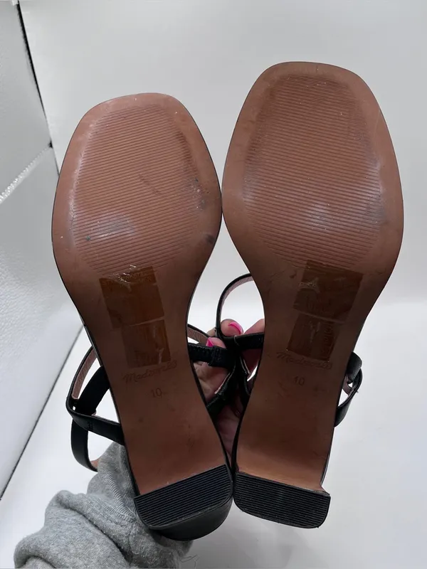 Madewell The Cherelle Slingback Heeled Sandal black size 10 - Image 9
