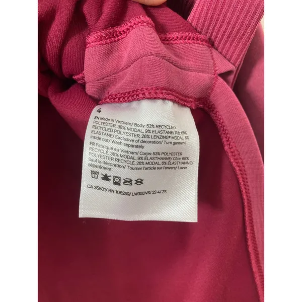 Lululemon Softstreme Activewear Sport Pomegranate Turtleneck Pullover Sweatshirt - Image 7