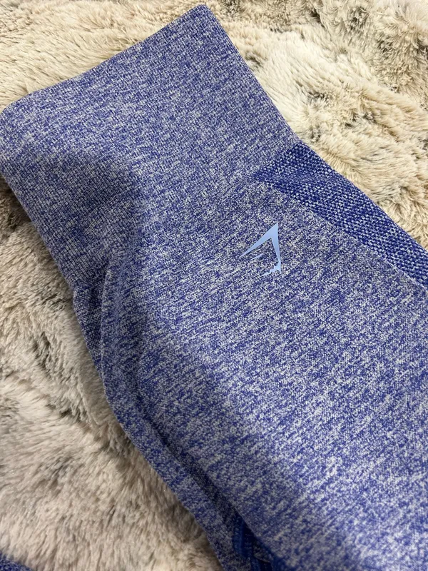 Gymshark Blue Heathered Leggings - Image 3