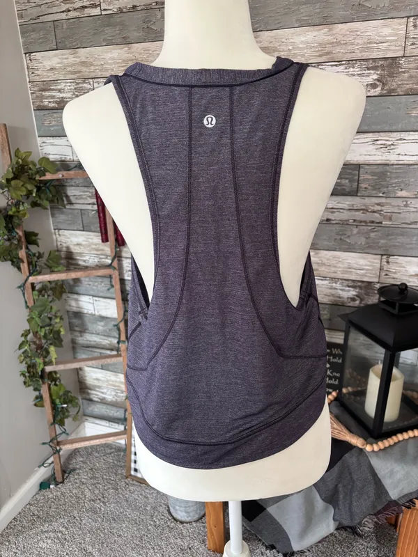 Lululemon Pace Perfect Loose Semi Cropped Athletic Tank Top Size 6 No size tag - Image 2