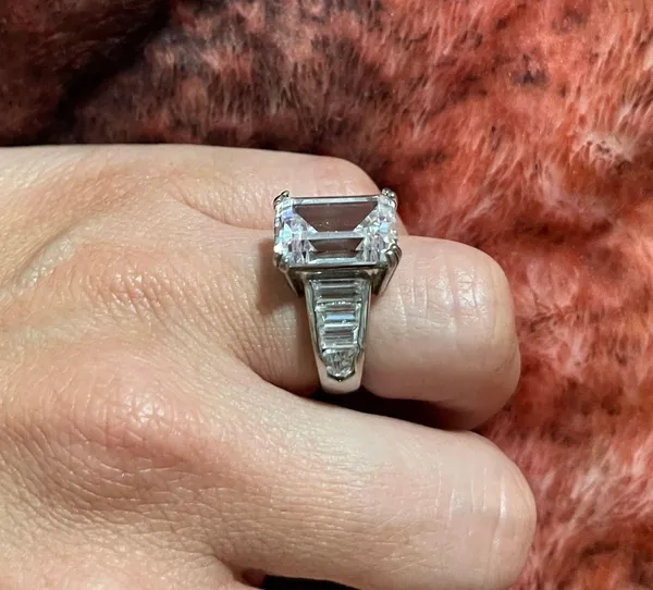 Cubic Zirconia Ring Silver - Image 4