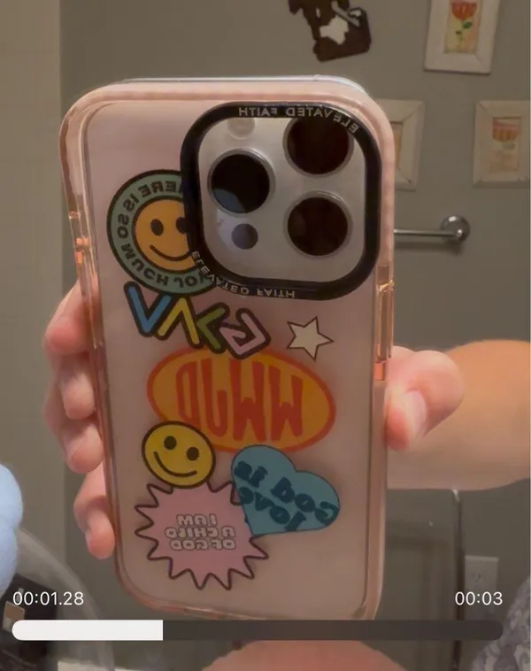wwjd phone case Pink - Image 2