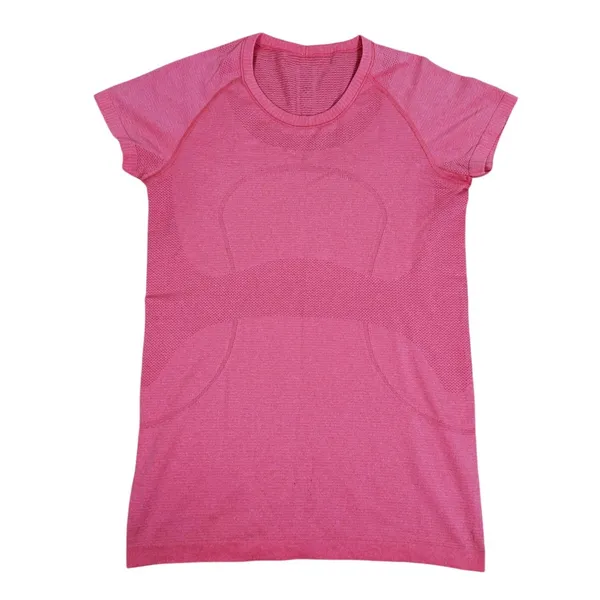 Lululemon Swiftly Tech Short Sleeve Shirt Size 8 Pink Running Workout Fitness - Image 2