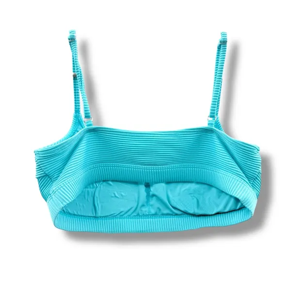 Aeropostale Ribbed‎ Bralette Top Women’s Size Medium Blue Adjustable Straps - Image 2