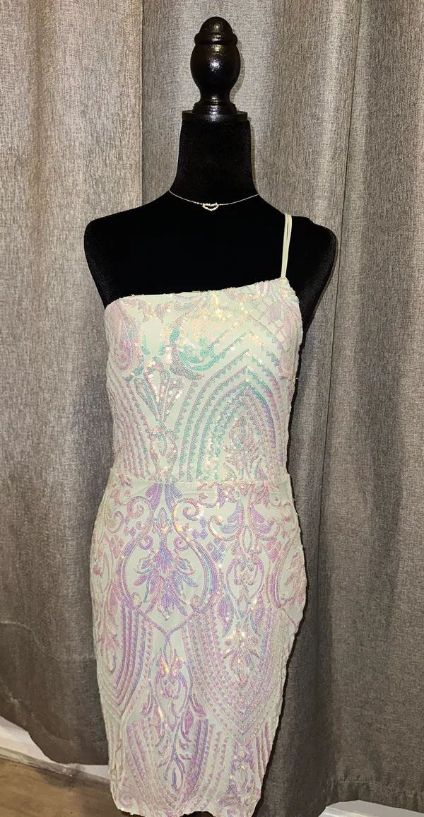 Windsor Sequin Bodycon Dress - one strap - Image 2