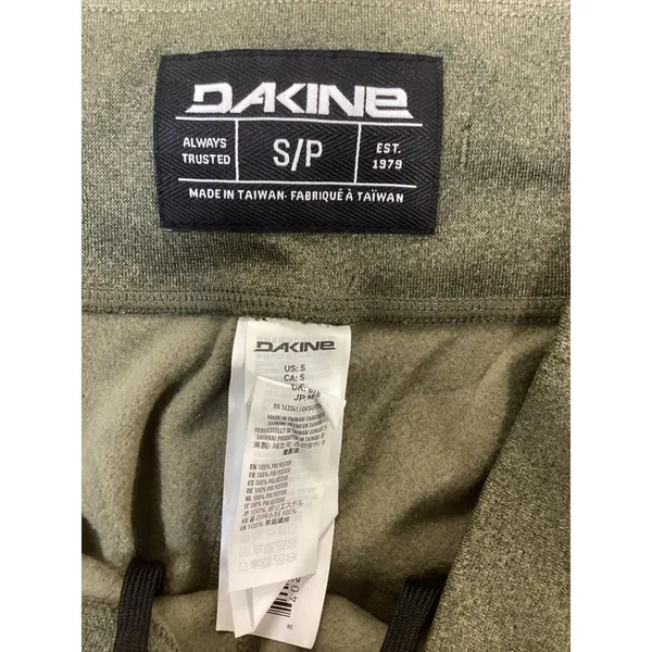 Dakine Womens Olive Green Space Dye Fleece Lined Liberator Active Pants Small - Image 4