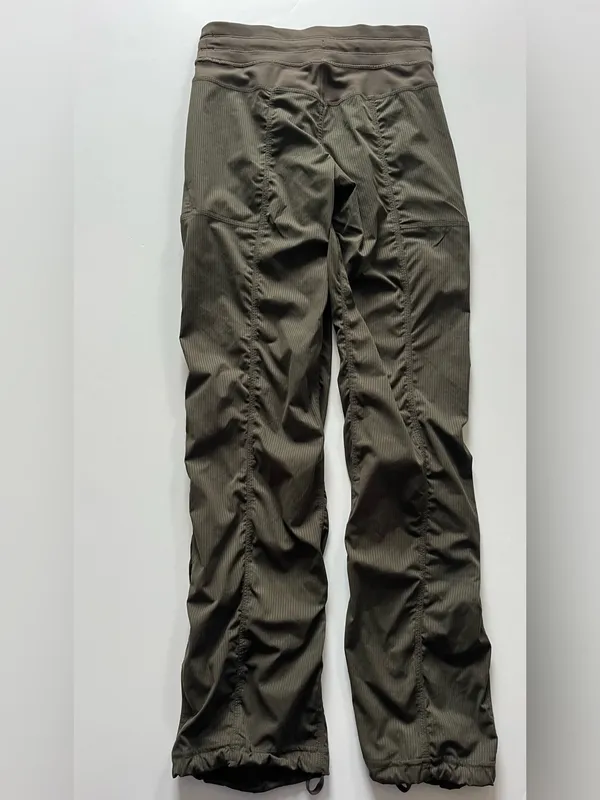 lululemon athletica Dance Studio Pant III Unlined Dark Olive -Size 4 - Image 4