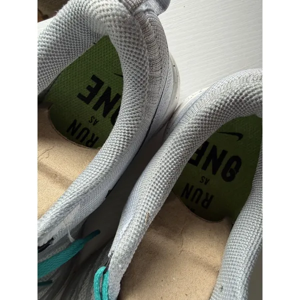 Nike Flyknit Lunar 2 Women's US 10 White Gray 677150-001 Running Shoes - Image 7