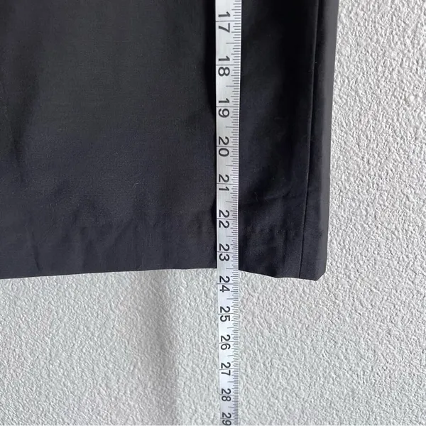 Club Monaco Women's‎ Black Back Pleated Pencil Knee Length Skirt - Image 6