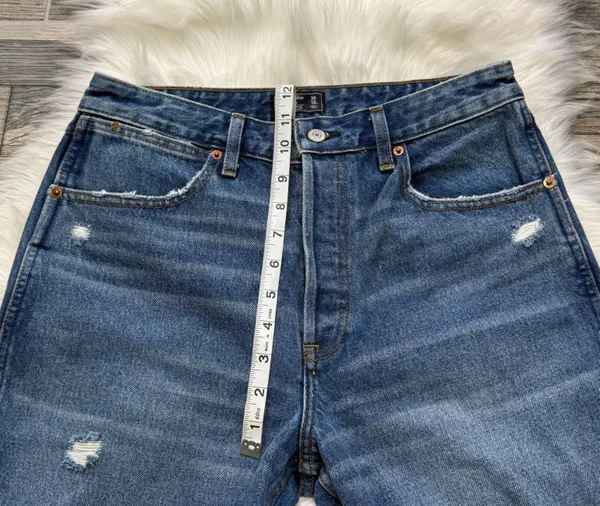 Annie High Rise Ankle Straight Jeans - Image 6