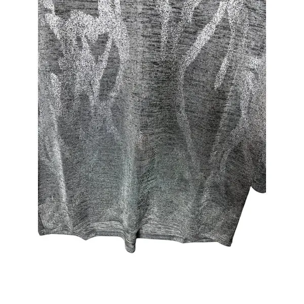 White House black market silver print top NWT small‎ - Image 4
