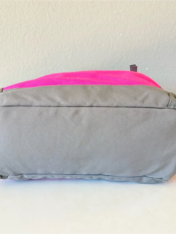 JanSport Ella Daily Tote Handbag Carryall Duffel Bag Pink and Gray 17x13" - Image 5