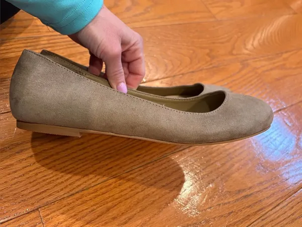 Torrid Taupe Faux Suede Ballet Flats – Size 9W - Image 6