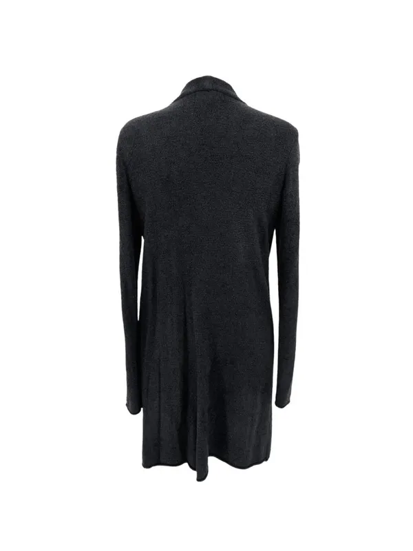 Barefoot Dreams Cozychic Lite Knit Open Front Cardigan Charcoal Black Size Small - Image 5