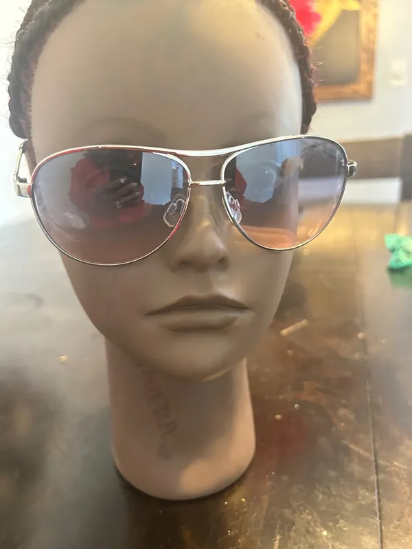 Jessica Simpson Rose Gold Mirrored Aviator Sunglasses - Image 3