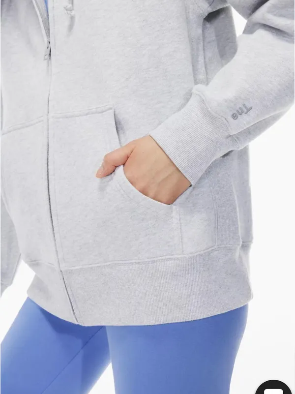 Aritzia Cozy Fleece Boyfriend Zip Hoodie - Image 4