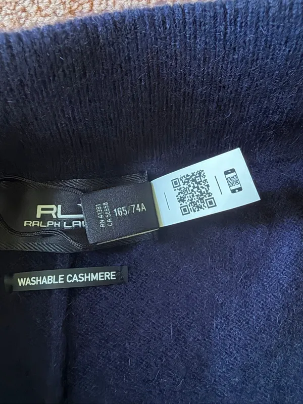 RLX Ralph Lauren Washable Cashmere Jogger Pants M Navy NWT MSRP $368 - Image 5
