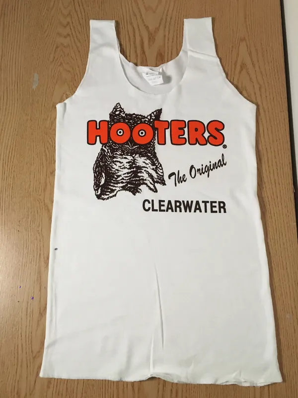 Hooters New Girl Uniform Tank And Shorts Set Size Xs/Xxs - Image 4
