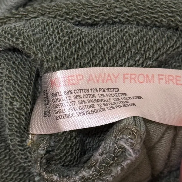 Anthropologie Daily Practice Green Hoodie Size Medium Pullover Twist-Collar - Image 9