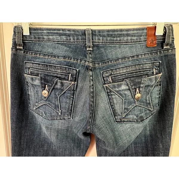 People's Liberation Tanya Boot Cut Low Rise Medium Whisker Jeans Women's Sz 26 - Image 7