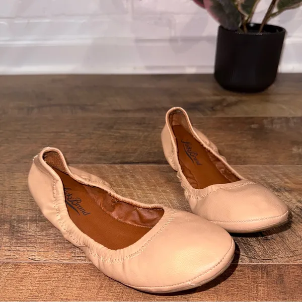 Lucky Brand Emmie Gold/Metallic Nude Ballet Flats – Size 7/37 - Image 3