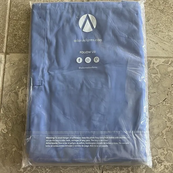 ADAR Universal Unisex Drawstring Scrub Set, Ceil Blue Size 3XL New w/Tag - Image 8
