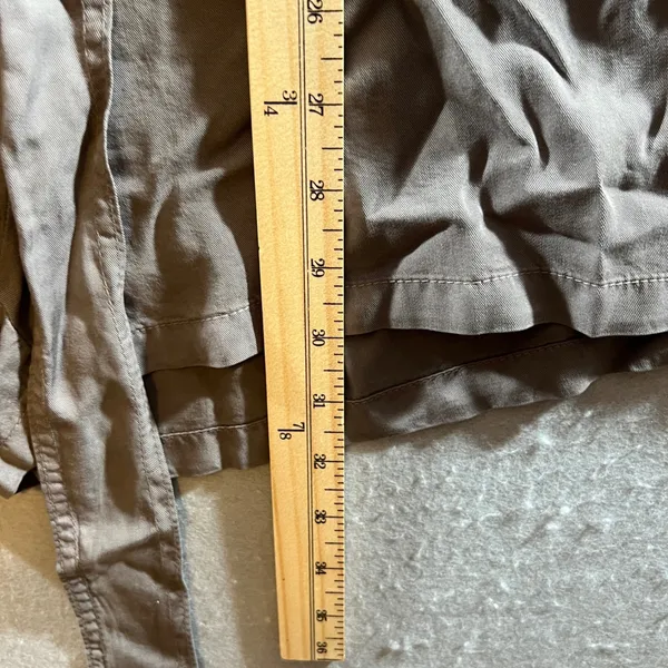 1294|NWOT Love Tree Tencel Utility Safari Cargo Button Front Romper Gray Women L - Image 4