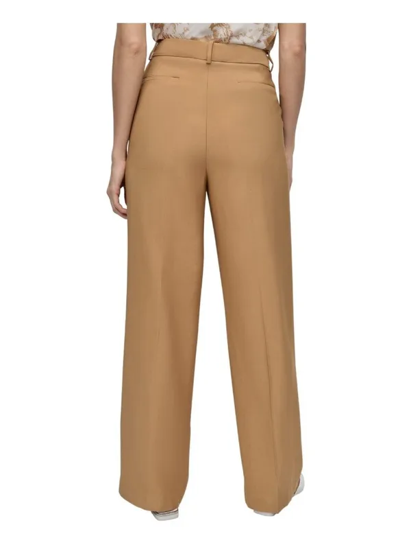 NWT DKNY High-Rise Side Pocket Sueded Canvas Pants UE5P8047 Whiskey Brown 8 - Image 2