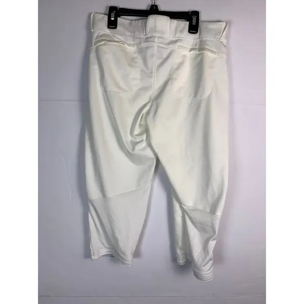 Nike Team Womens M White Softball Baseball Pants Reinforced Knee Belt Loop - Image 10