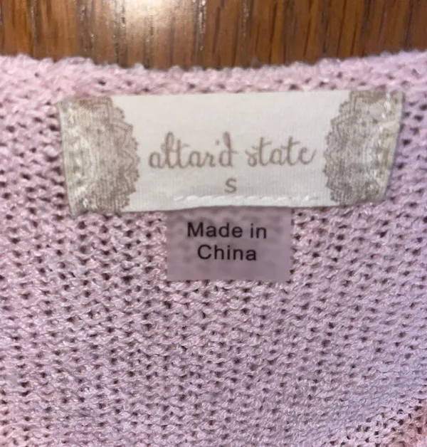 Altar’d State Pink and White Star Sweater - Image 3