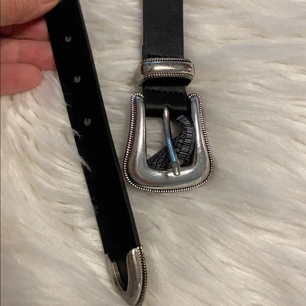 ZARA Women’s Black Belt size 32” length 46”condition very good see all photos - Image 6