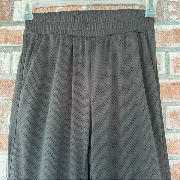 Offline Aerie Wide Leg Sweatpants Built In Shorts Women’s XS Gray Perforated - Image 2