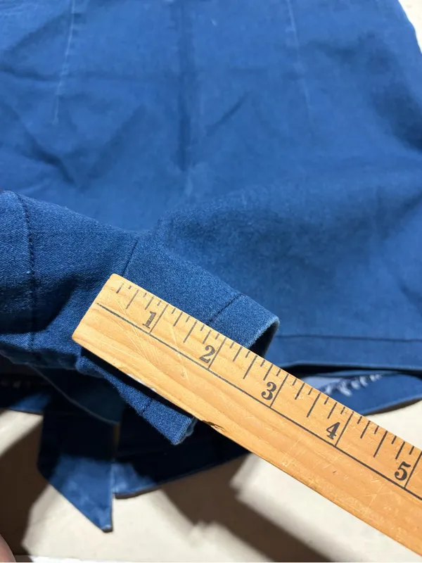 Altar’d state Blue Skort with Front Tie small - Image 5