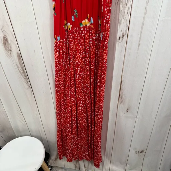 Cure Women’s Large Red Floral Maxi Dress - Image 6