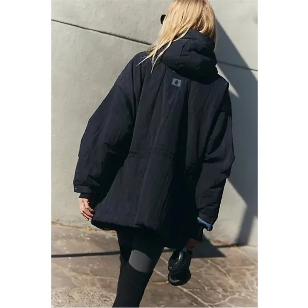 Free People Movement Billie Boxy Insulated Lightweight Jacket in Black M/L - Image 3