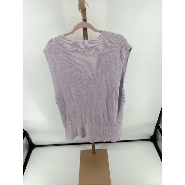 Talulah Sleeveless V-Neck Knit Top Size Large Purple - Image 9