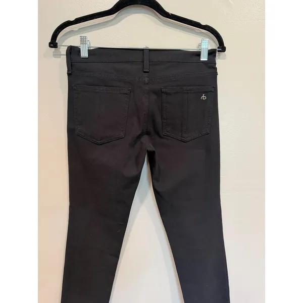 Rag & Bone Equestrian Skinny Jeans Womens 25‎ Black Stretch Denim Minimalist - Image 9
