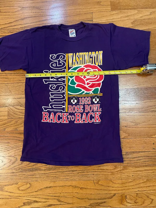 University of Washington UW Purple Washington Huskies Rose Bowl T-Shirt - Image 2