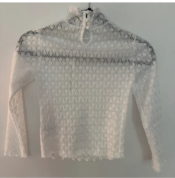 For Love & Lemons Tracy White Lace Blouse - Image 3
