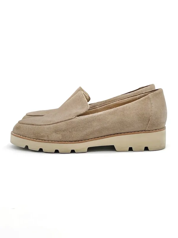 Vionic Kensley Loafers Women’s Size 7.5 Taupe Suede Lug Sole Comfort Shoes - Image 7