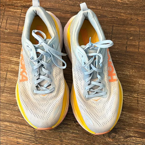 HOKA Bondi 8 Summer Song Country Air Blue 9.5 Wide EUC Gorpcore - Image 3