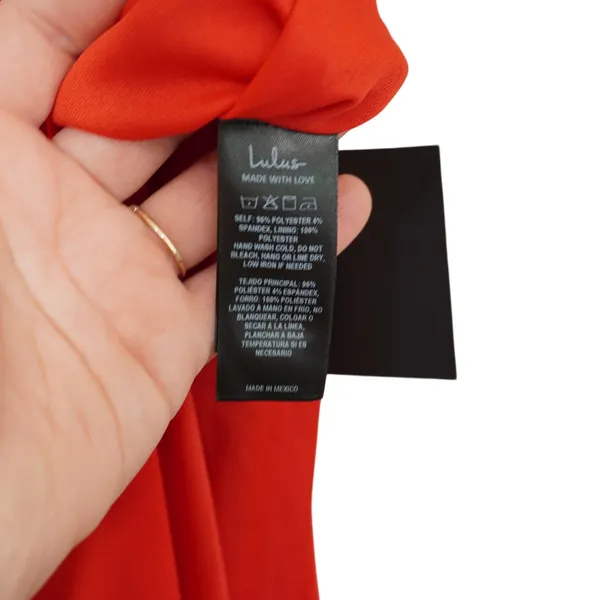 Lulus Size‎ Small Red Ruffle Strap Maxi Dress Square Neck Column Gown Wedding - Image 9