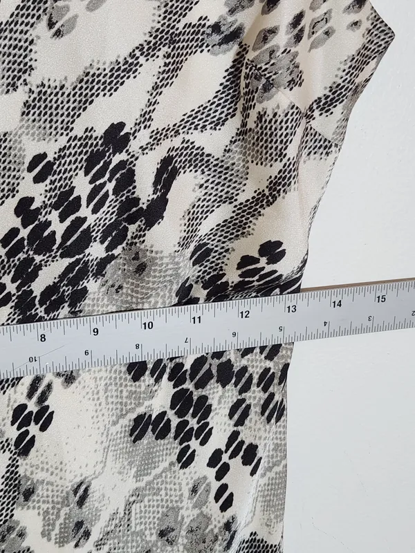 Express Black and Gray Snakeskin Print Midi Slip Dress Size Small - Image 6
