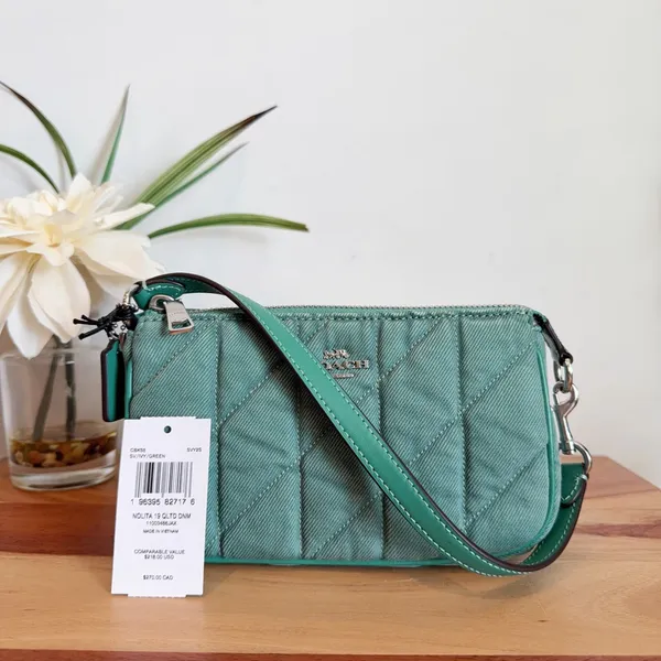 Coach NWT Nolita 19 Quilted‎ Denim bag - Image 2