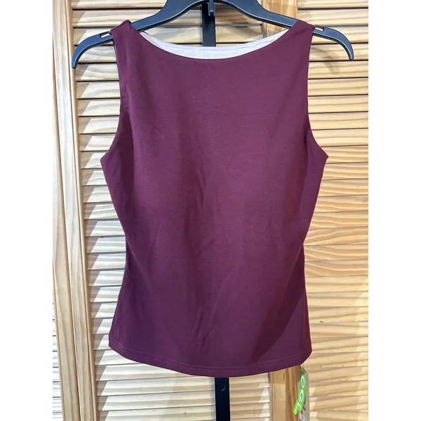 OGL Halter Neck Open Back Bra Tank Cranberry Purple Size S NWT - Image 2
