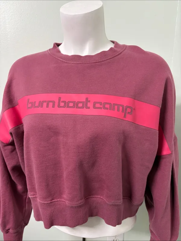Burn Boot Camp Sweatshirt XS Red - Image 2
