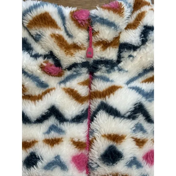 Eddie Bauer‎ 1/4 Zip Fleece Jacket Women Size Medium Aztec Country Preppy Fluffy - Image 14