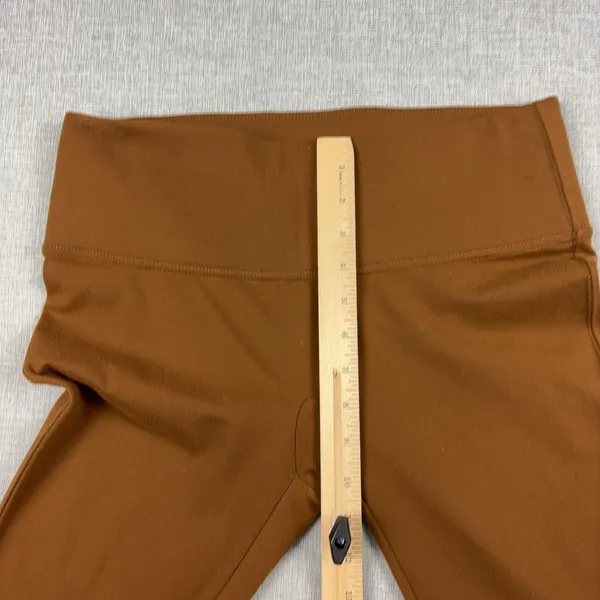 Spanx Leggings Womens L Brown Ankle Microfleece Shaping Stretch Comfort - Image 7