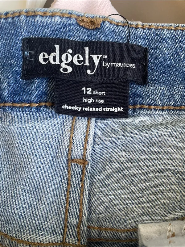 Edgely by Maurices High Rise Cheeky Relaxed Straight Jeans - Image 3
